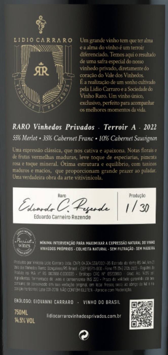 Contrarrótulo RARO