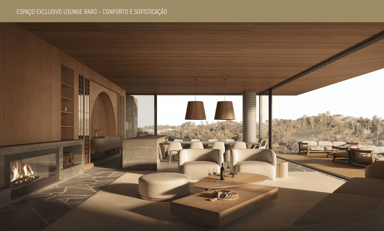 Espaço Exclusivo Lounge Raro - Conforto e Sofisticação