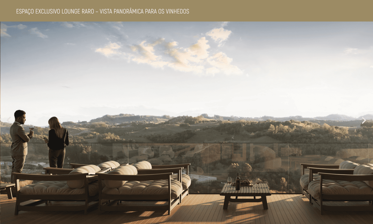 Espaço Exclusivo Lounge Raro - Vista Panorâmica Para Os Vinhedos
